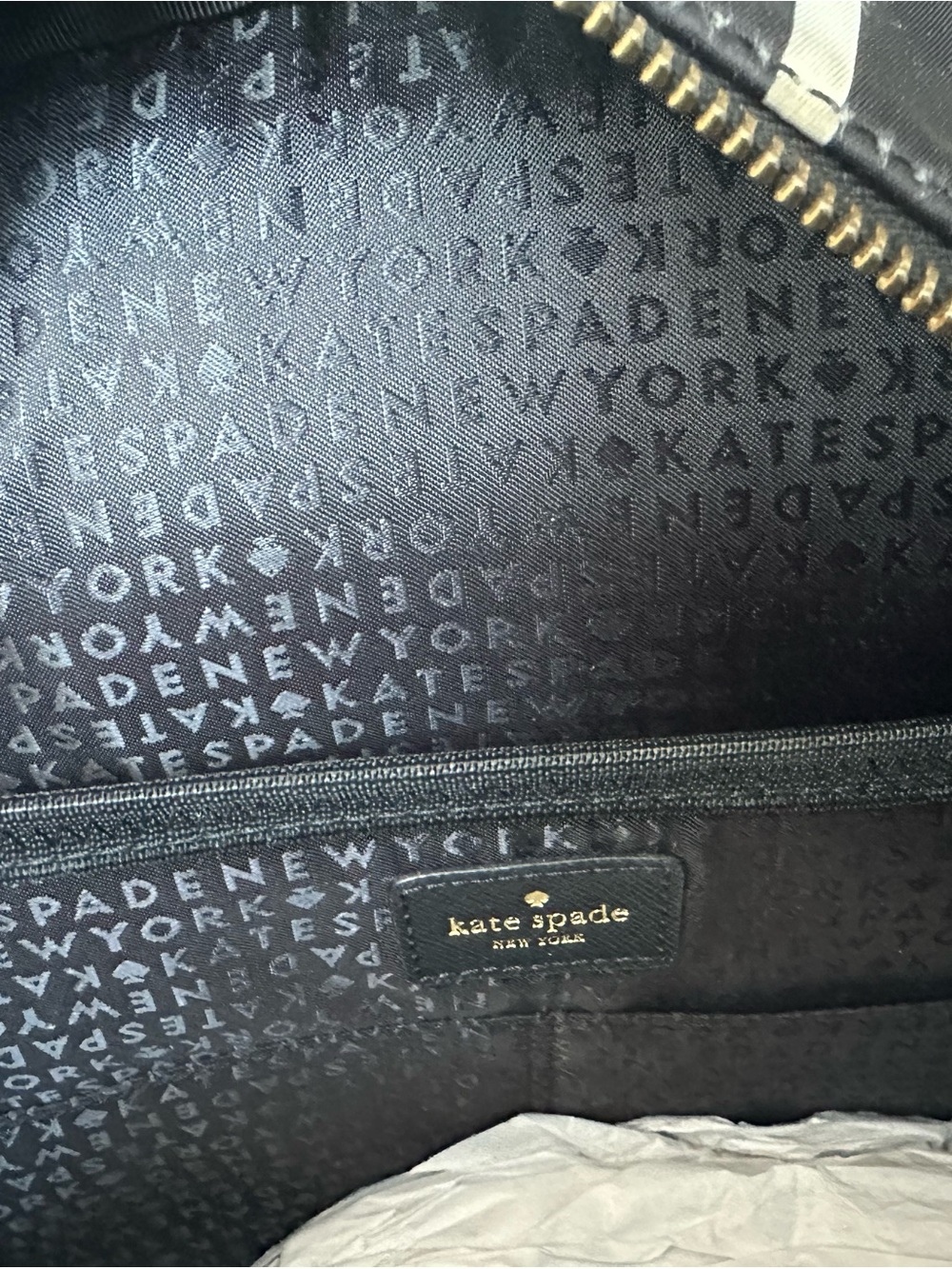 kate spade Black & White Striped Backpack - Picture 6 of 16